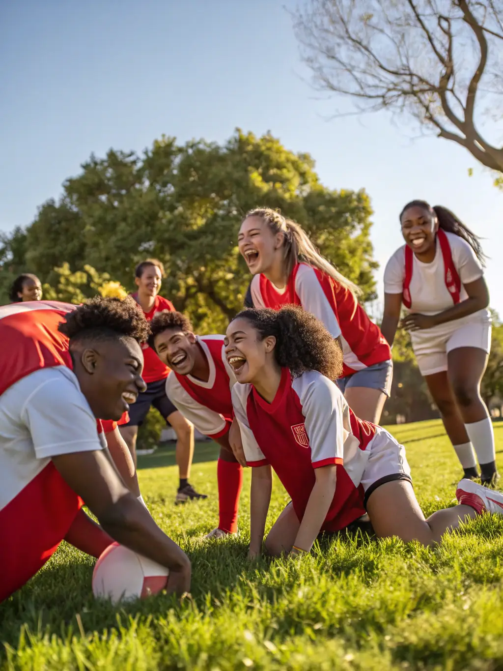 A captivating image of participants in a local sports festival, highlighting community spirit and diverse athletic activities, set against the backdrop of Colomiers.